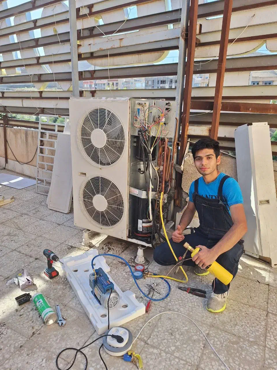نصب تعمیر سرویس انواع پکیج داکت اسپلیت کولرگازی..|خدمات پیشه و مهارت|پردیس, فاز ۲|دیوار