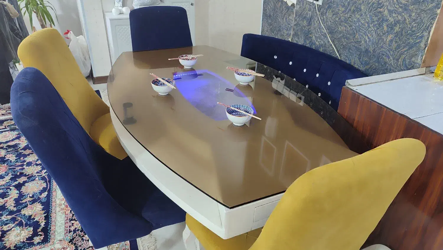میز و صندلی نهارخوری۶نفره|میز و صندلی غذاخوری|بندر ماهشهر, |دیوار
