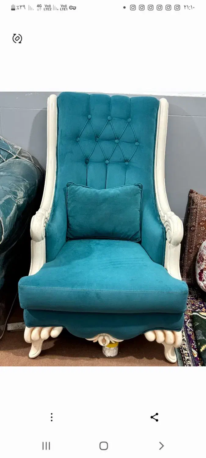 مبلمان نو ۷ نفره چوب راش|مبلمان خانگی و میز عسلی|اهواز, یوسفی|دیوار