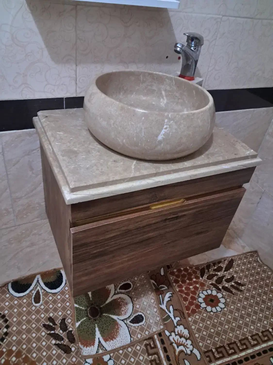 روشویی سنگی کاسه گرد|لوازم سرویس بهداشتی|مریوان, |دیوار