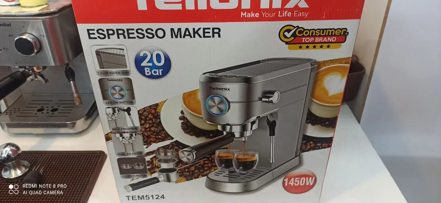 اسپرسو ساز تلیونیکس 1450وات|سماور، چای‌ساز، قهوه‌ساز|تربت‌حیدریه, کاشانی|دیوار