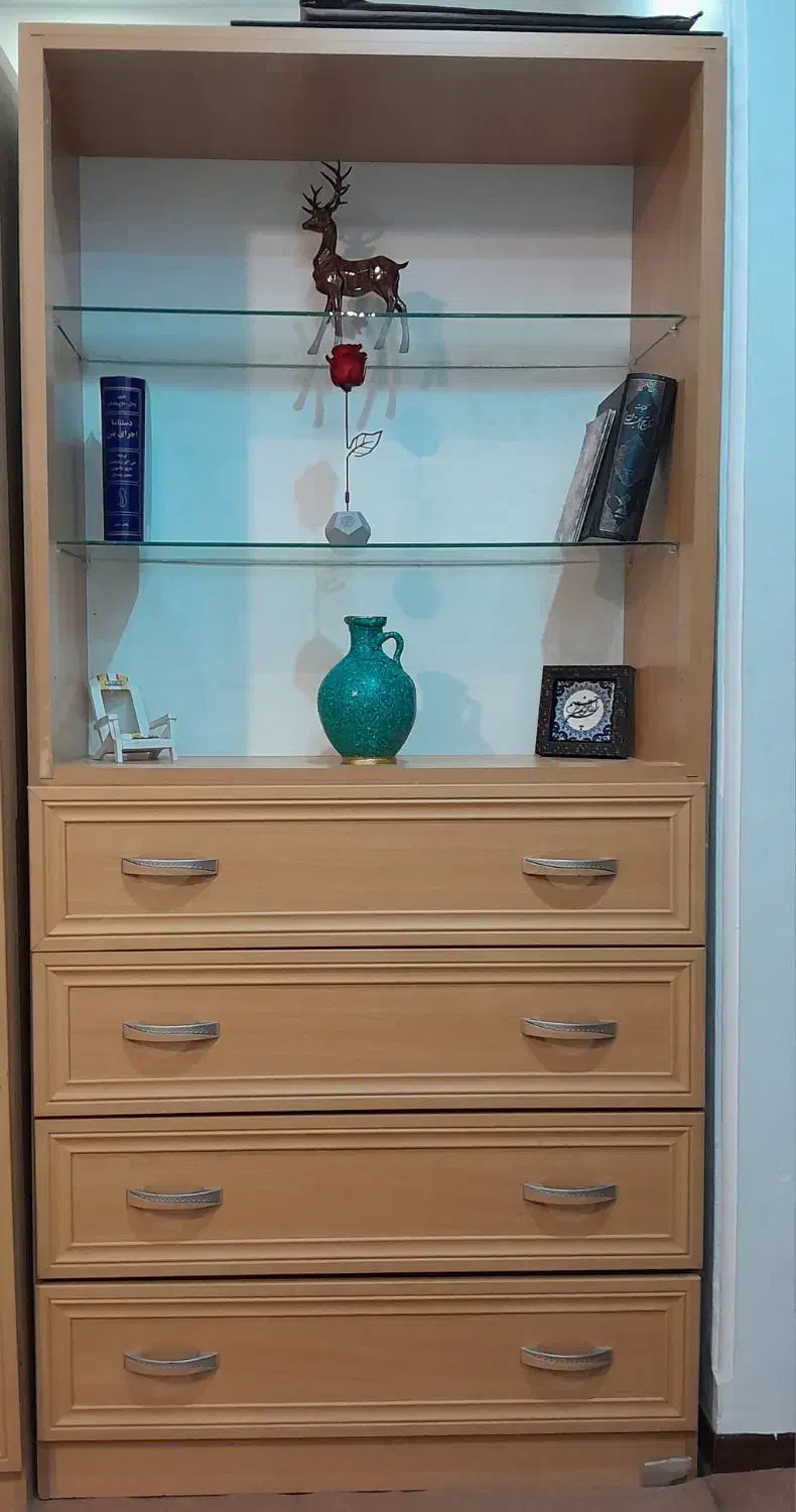 کمد کتابخانه (ویترینی)/ کمد لباس|کتابخانه، شلف، قفسه‌های دیواری|تهران, صادقیه|دیوار