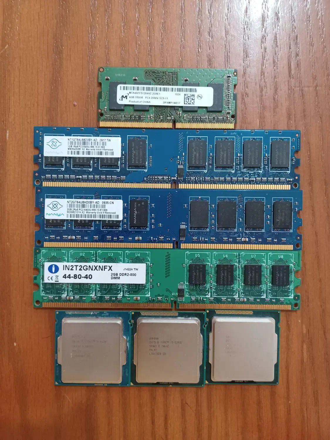 پردازنده و رم های قدیمی|قطعات و لوازم جانبی رایانه|قزوین, |دیوار