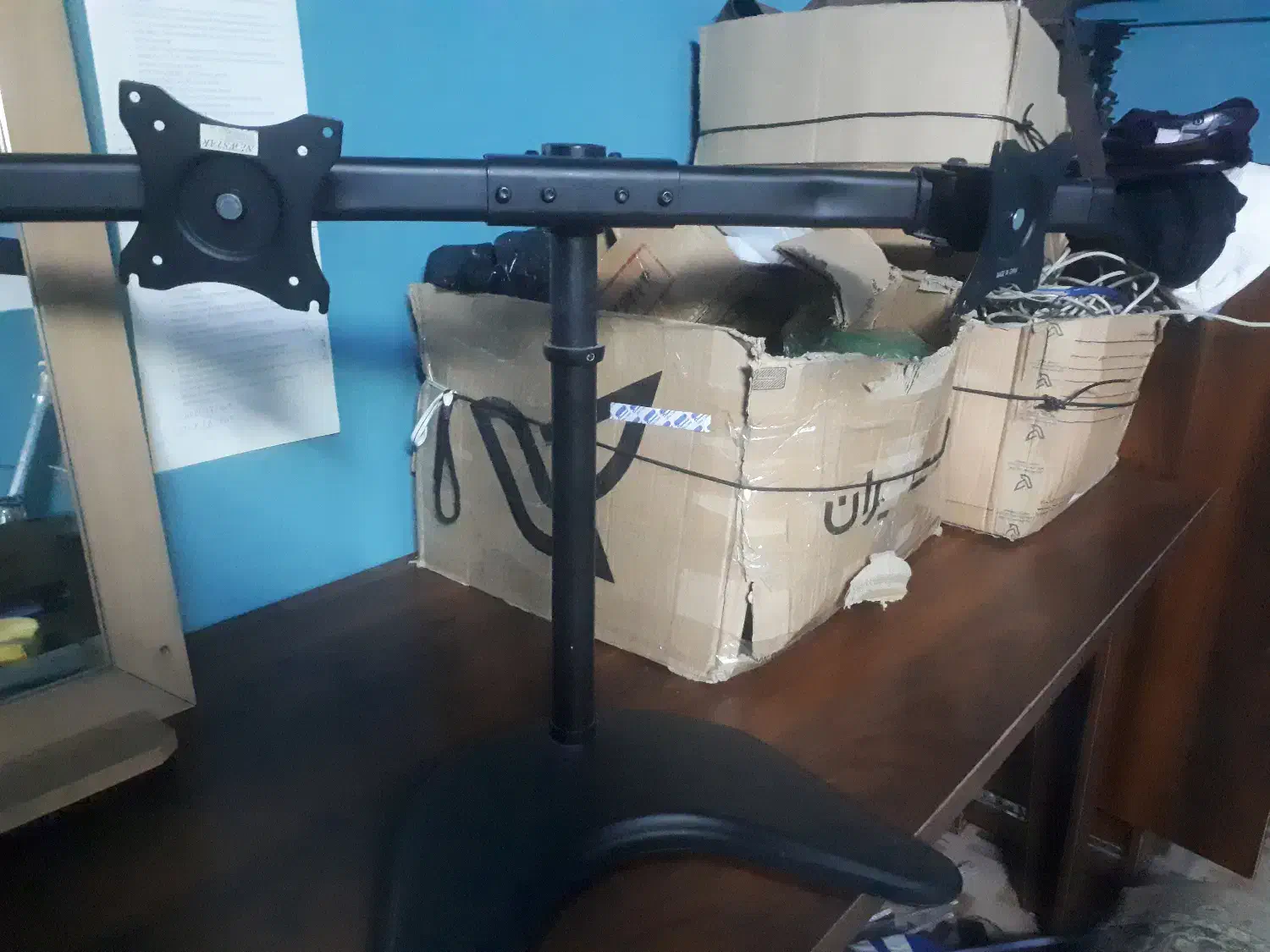 پایه مانیتور2تایی و 2عدد کیس خانگی یکجا|رایانه رومیزی|آمل, |دیوار