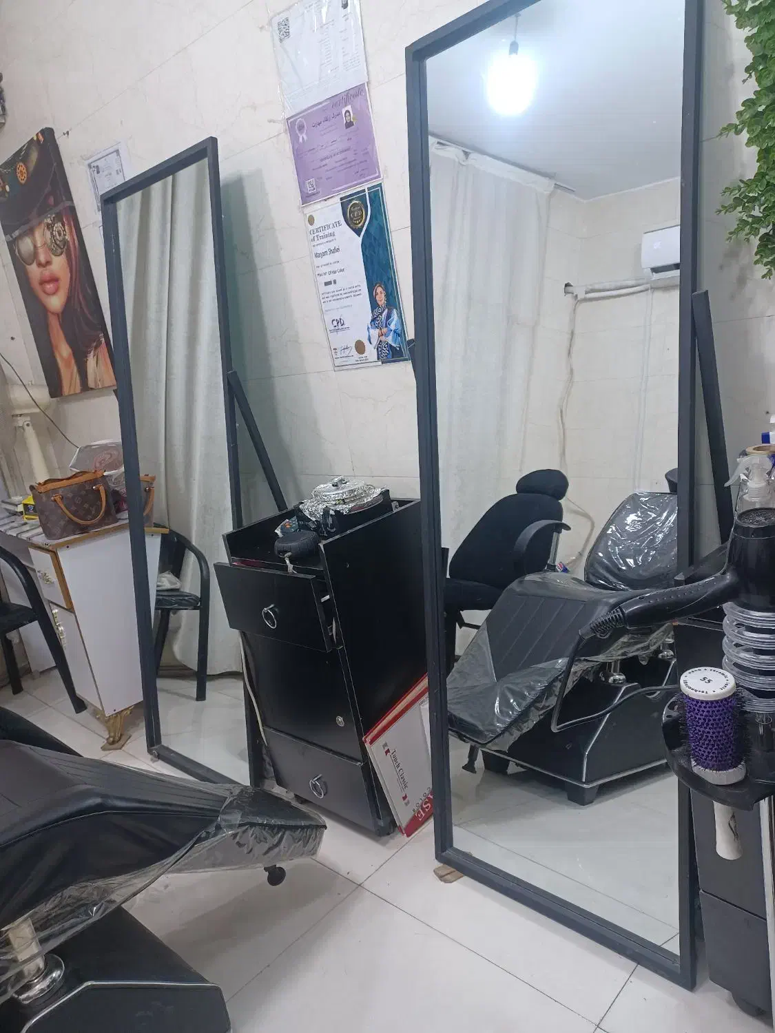 اینه  ترولی|آینه|تهران, امام زاده حسن|دیوار