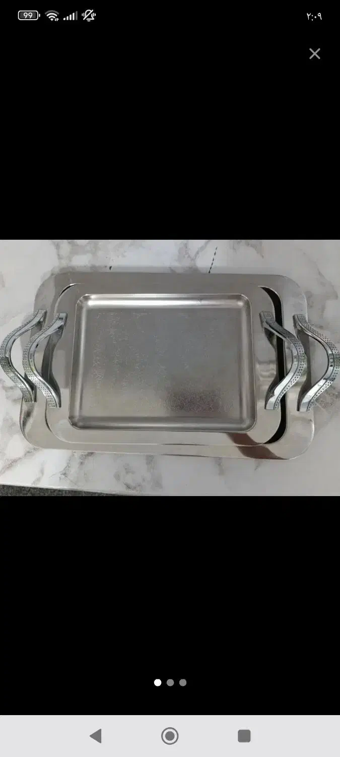 دوعدد سینی خیلی تمیزن|ظروف سرو و پذیرایی|دزفول, |دیوار