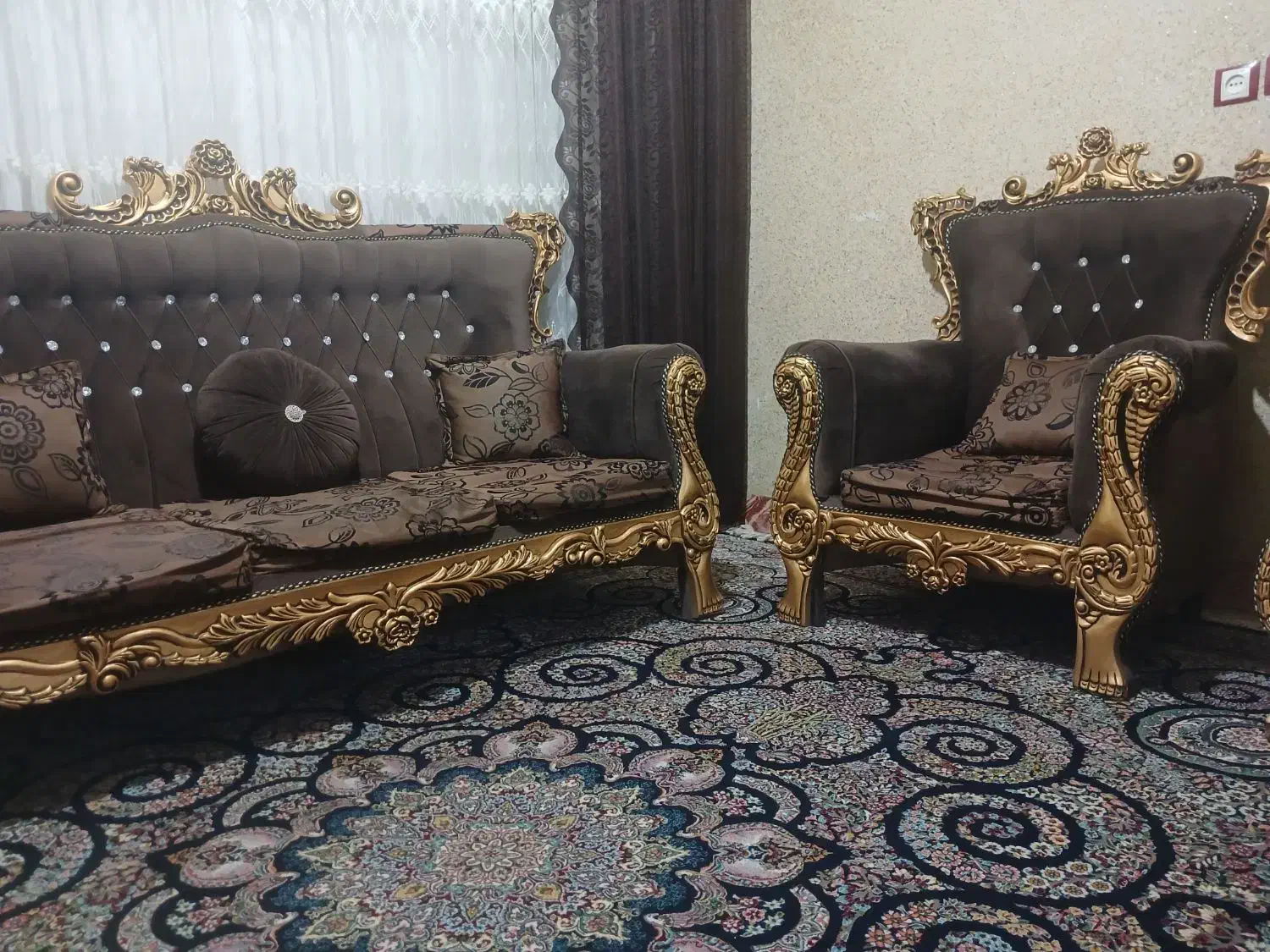 مبلمان نیمه استیل|مبلمان خانگی و میز عسلی|ملایر, |دیوار