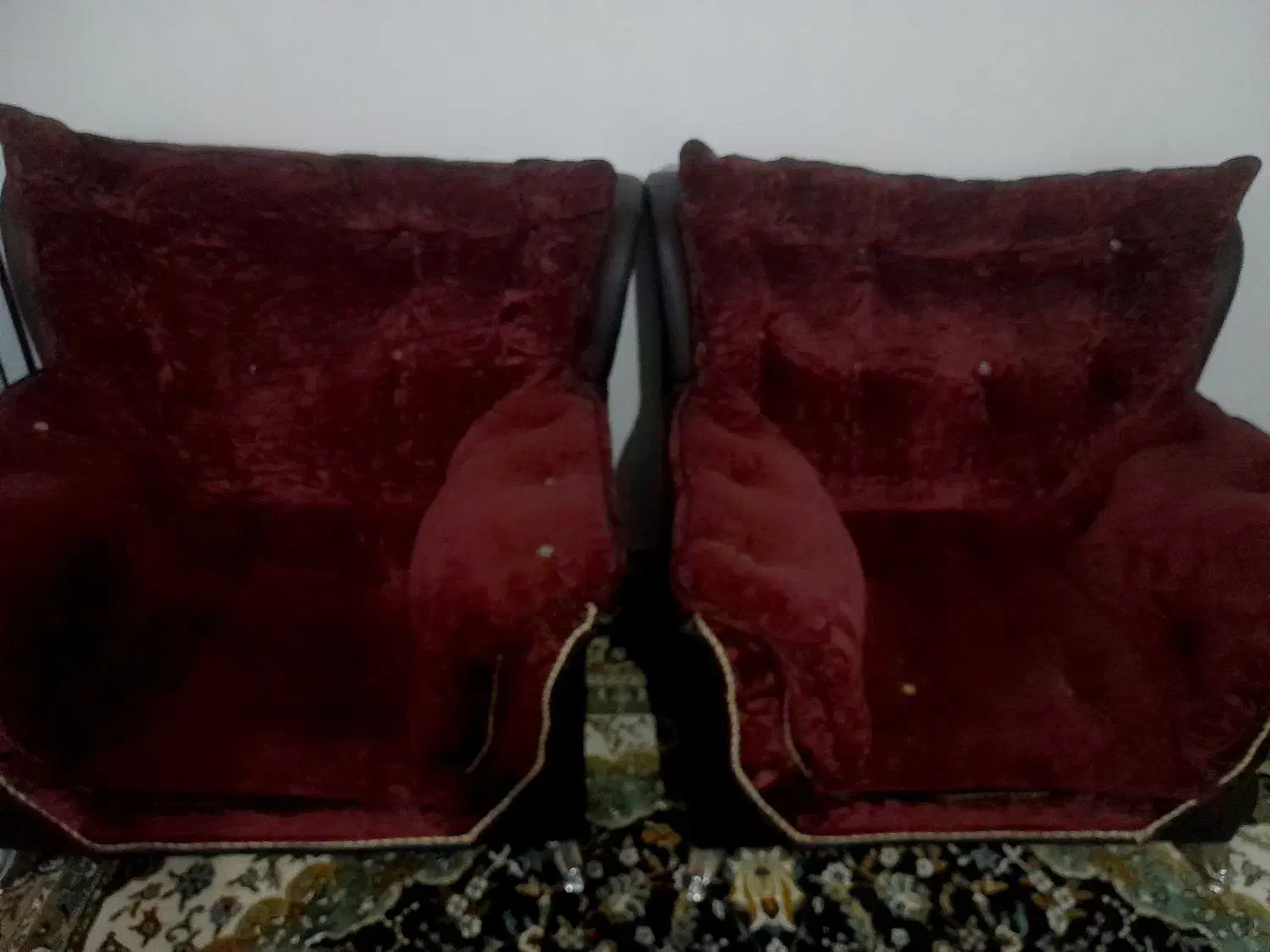 مبل ۷ نفره زرشکی|مبلمان خانگی و میز عسلی|مینودشت, |دیوار