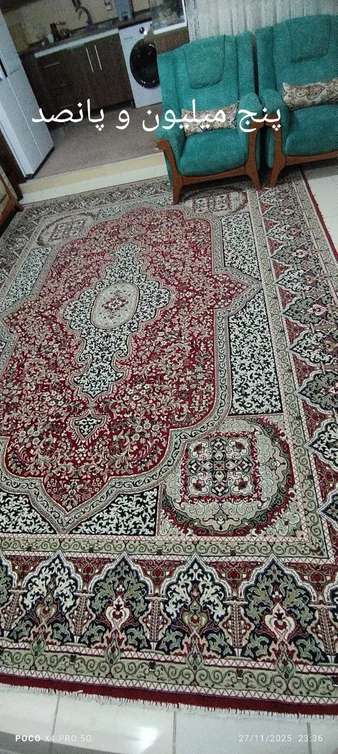 فرش گرد 3متری و12متری 500شانه|فرش|الوند, |دیوار