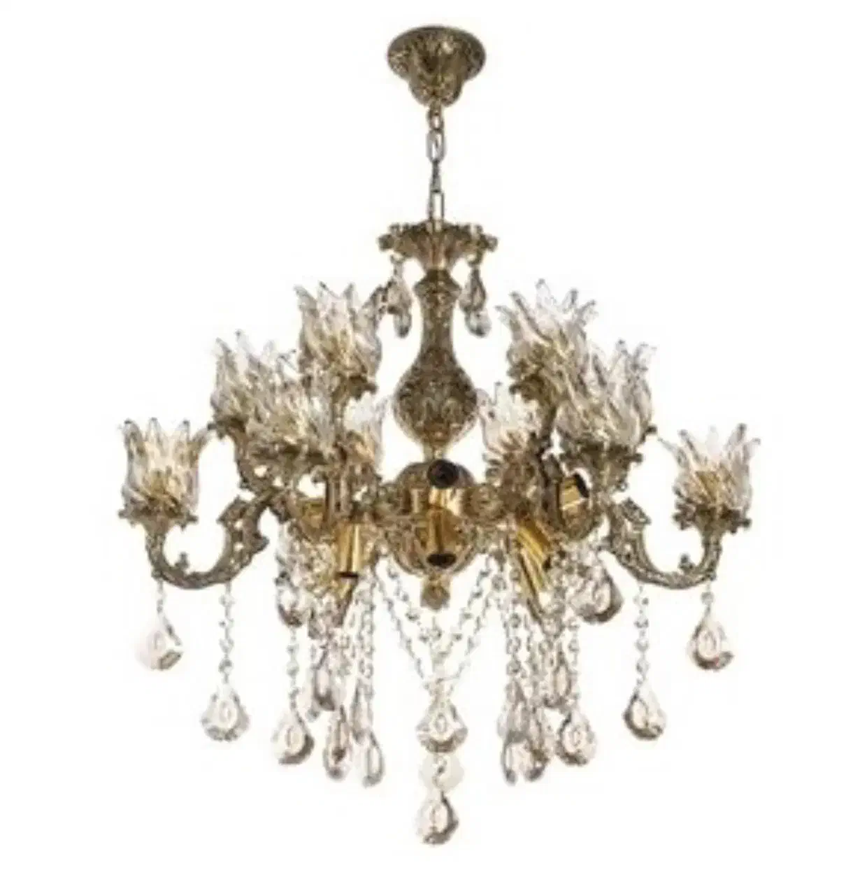 لوستر ۶ شاخه دوبل با ۲۴ شعله|لوستر و چراغ آویز|اراک, |دیوار