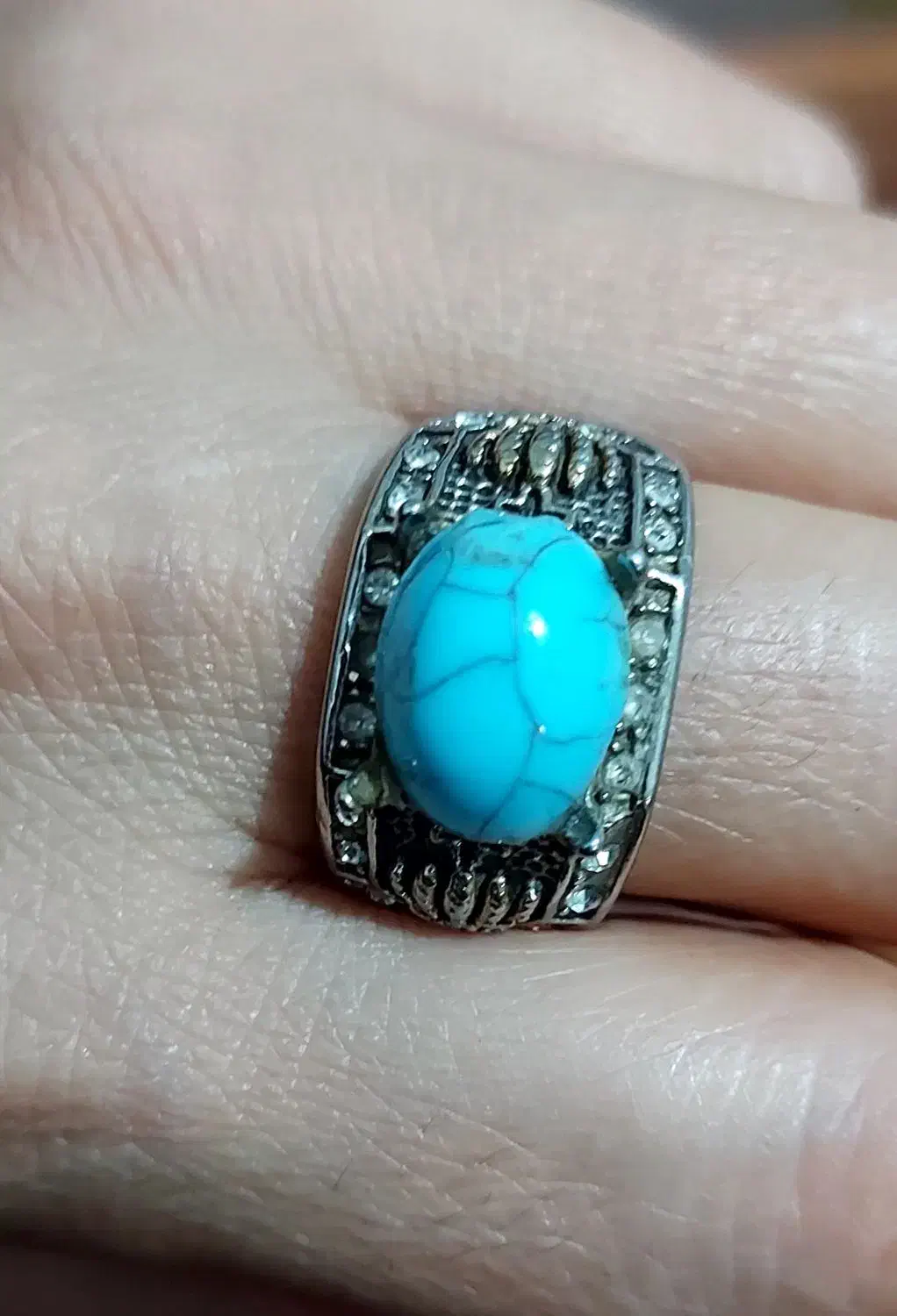 انگشتر مردانه فیروز|جواهرات|سنندج, |دیوار