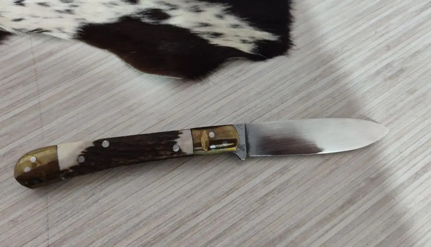 چاقو دسته شاخ کرند|کلکسیون اشیاء عتیقه|کرمانشاه, |دیوار