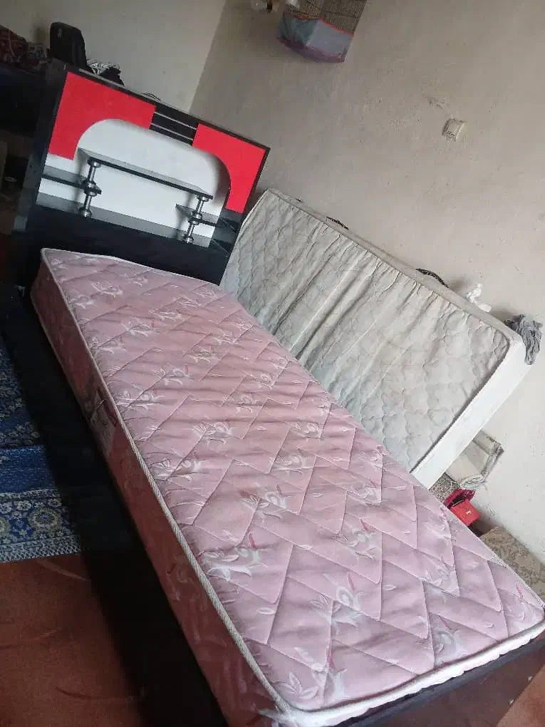 تختخواب یک نفره با دو تا تشک|تشک تختخواب|خورموج, |دیوار