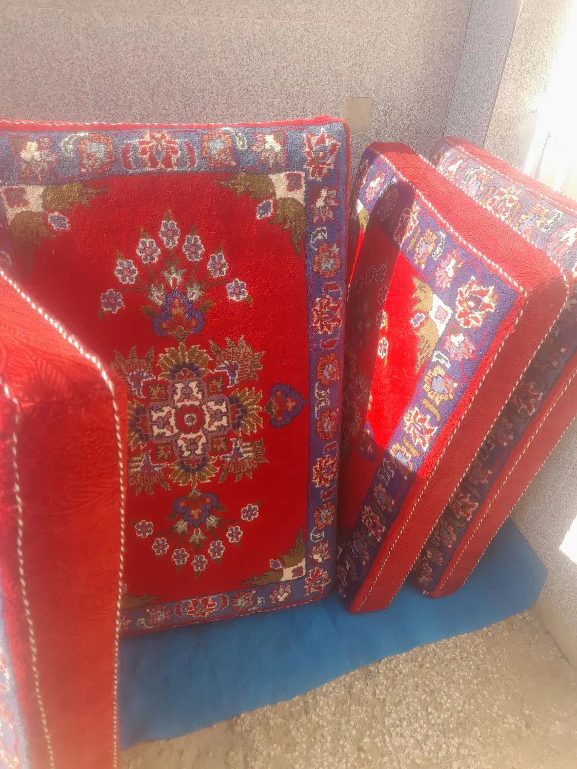 سلام ۳ جفت پشتی دستبافت نو نو فروشی|پشتی|گناباد, |دیوار