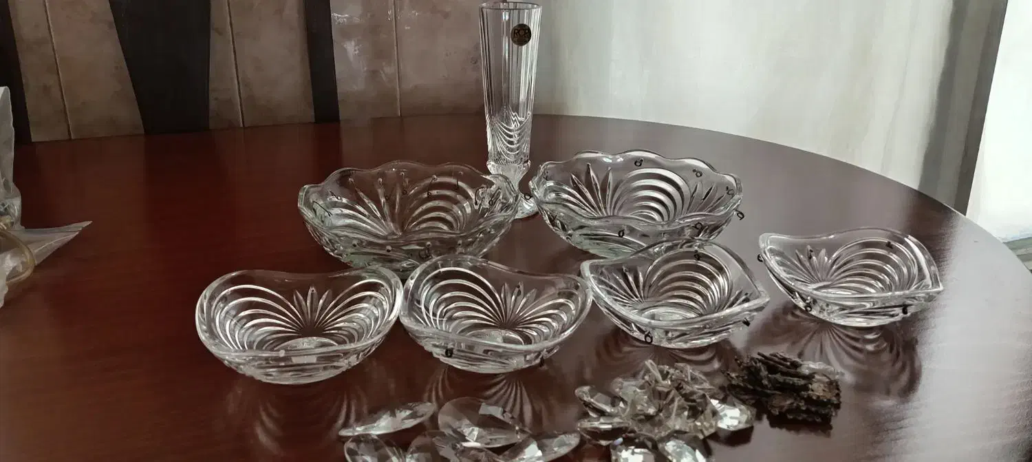 کاسه و قطعات لوستر|لوستر و چراغ آویز|تهران, آبشار|دیوار