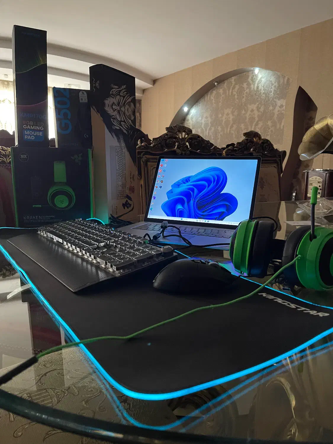 کیبورد و ماوس و هدست گیمینگ razer موس پد و هدفون|قطعات و لوازم جانبی رایانه|تهران, صادقیه|دیوار