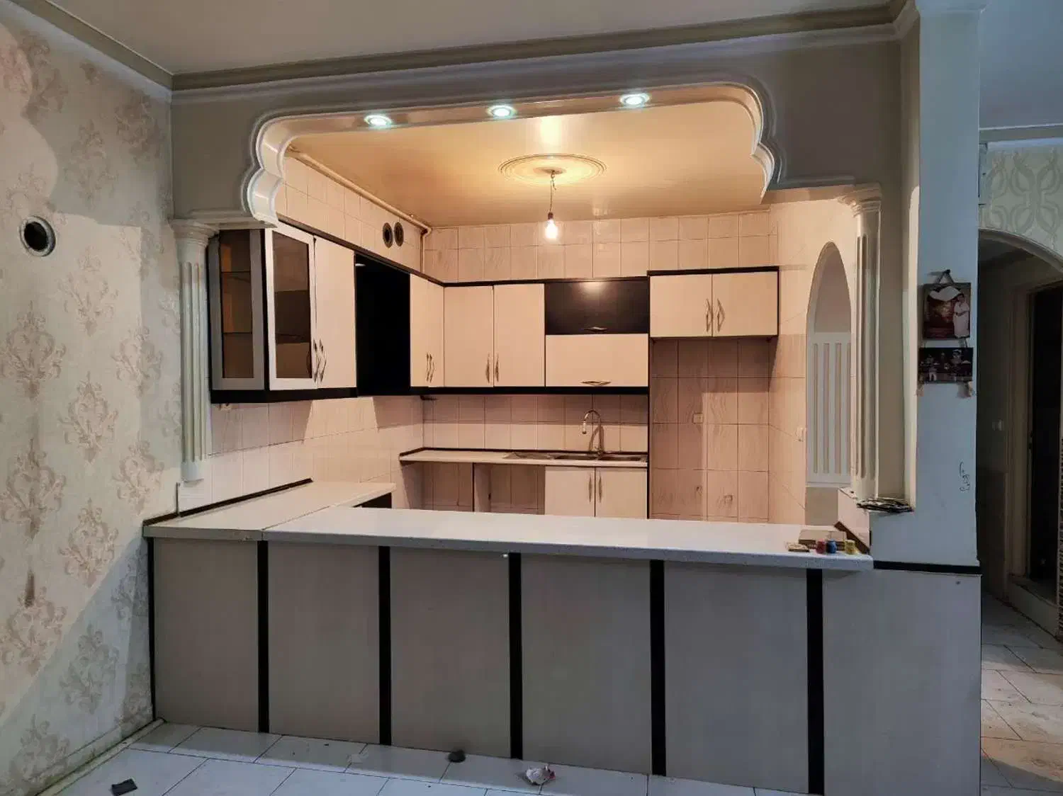 کابینت MDF ام دی اف و فلزی در چوبی و سینگ و شیر|مصالح و تجهیزات ساختمان|تهران, امامت|دیوار