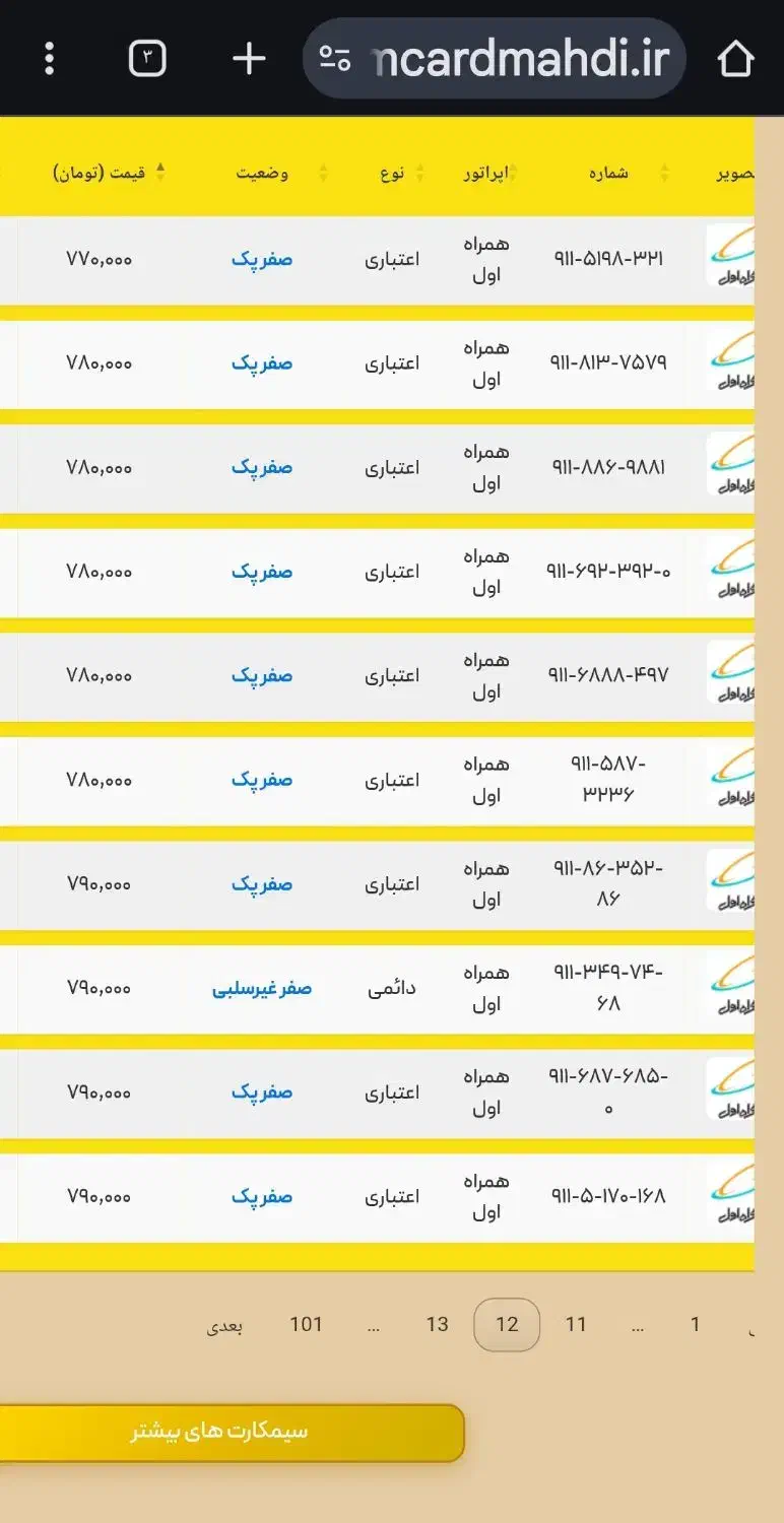 09112964665 دایمی صفر|سیم‌کارت|رشت, بازار|دیوار