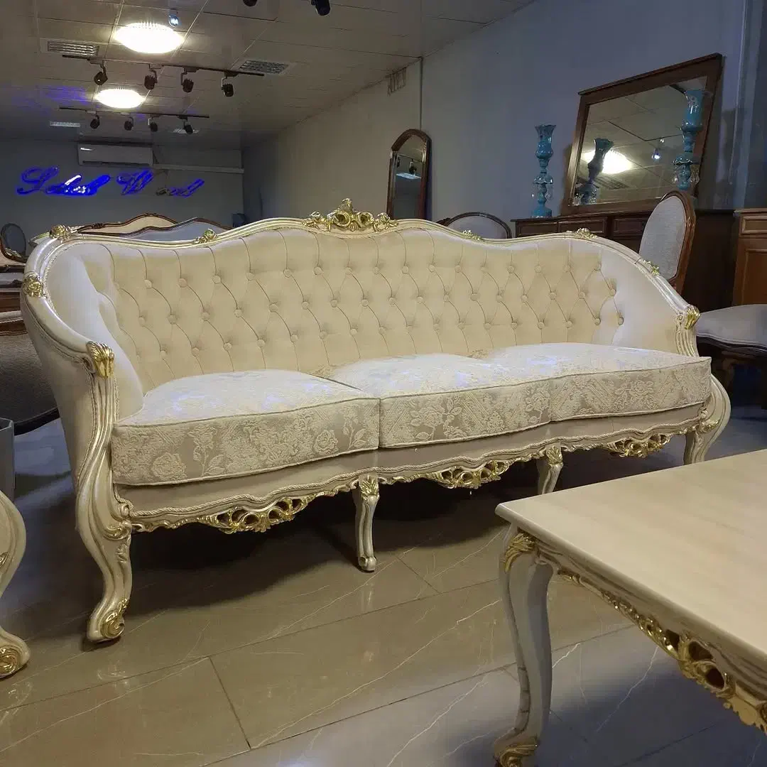 مبل کلاسیک مدل زمرد پشت و رو لمسه|مبلمان خانگی و میز عسلی|مراغه, |دیوار