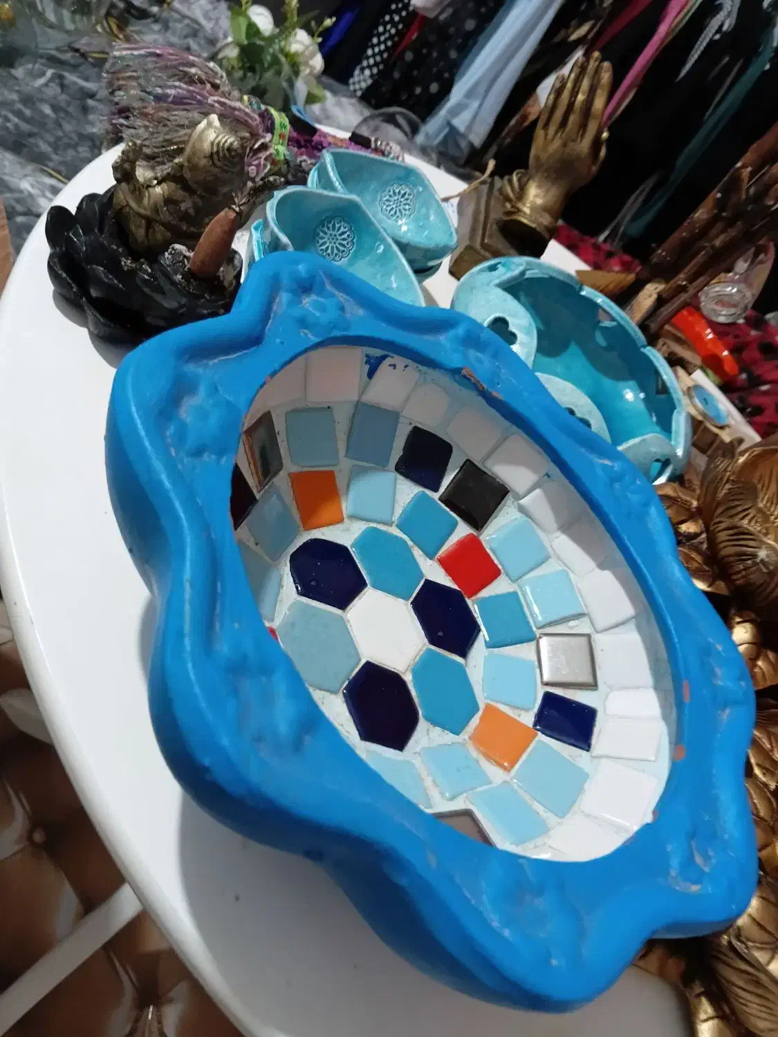 کاسه برگ و حوض ماهی|ماهی|اندیمشک, |دیوار