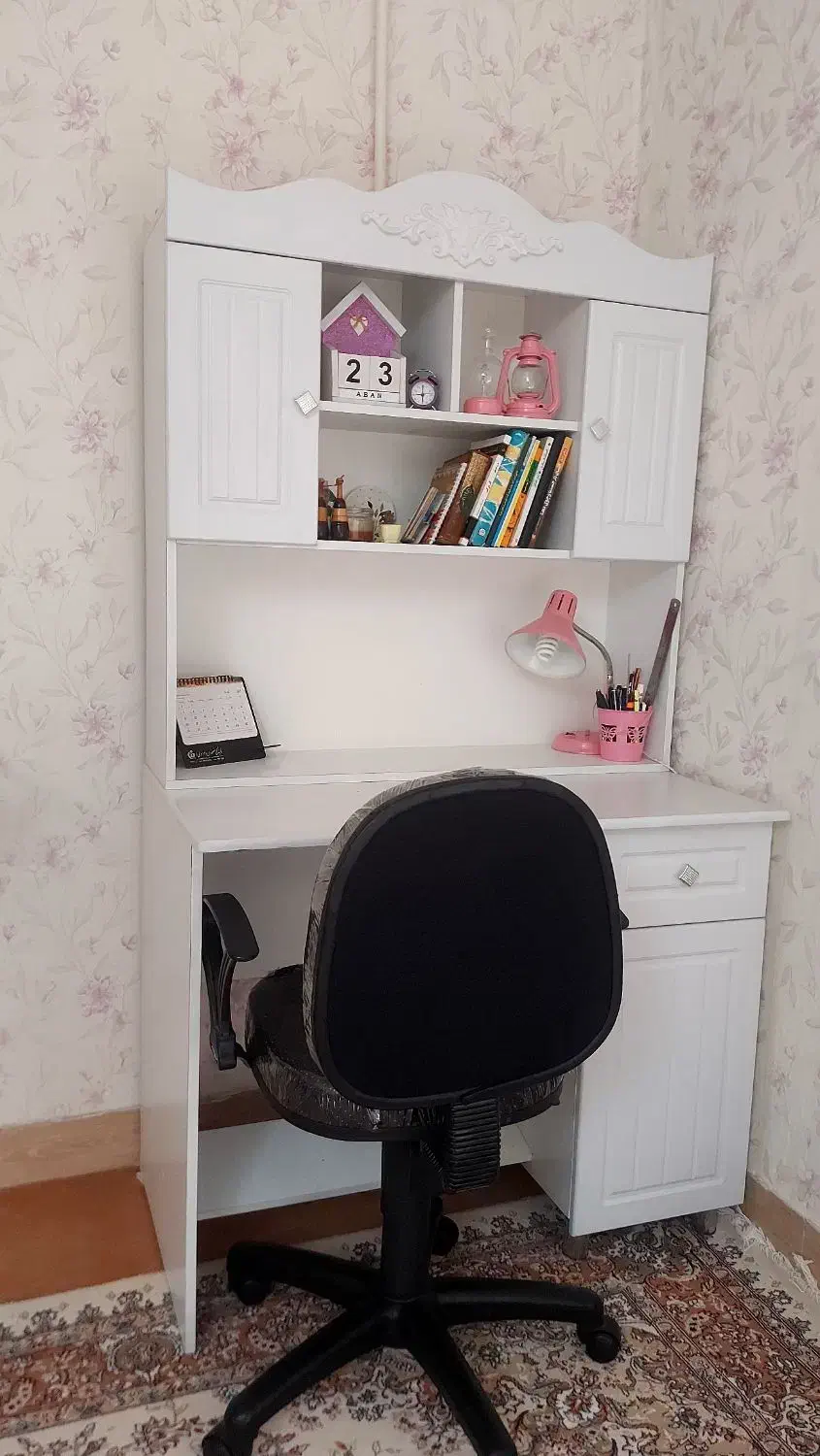 میز تحریر کتابخونه دار باصندلی نو نو|میز تحریر و کامپیوتر|خمین, |دیوار