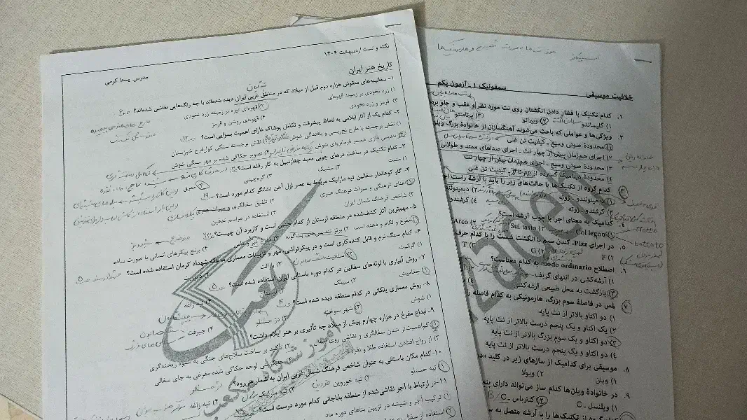 مجموعه تست کنکور هنر|کتاب و مجله آموزشی|تهران, امام حسین|دیوار
