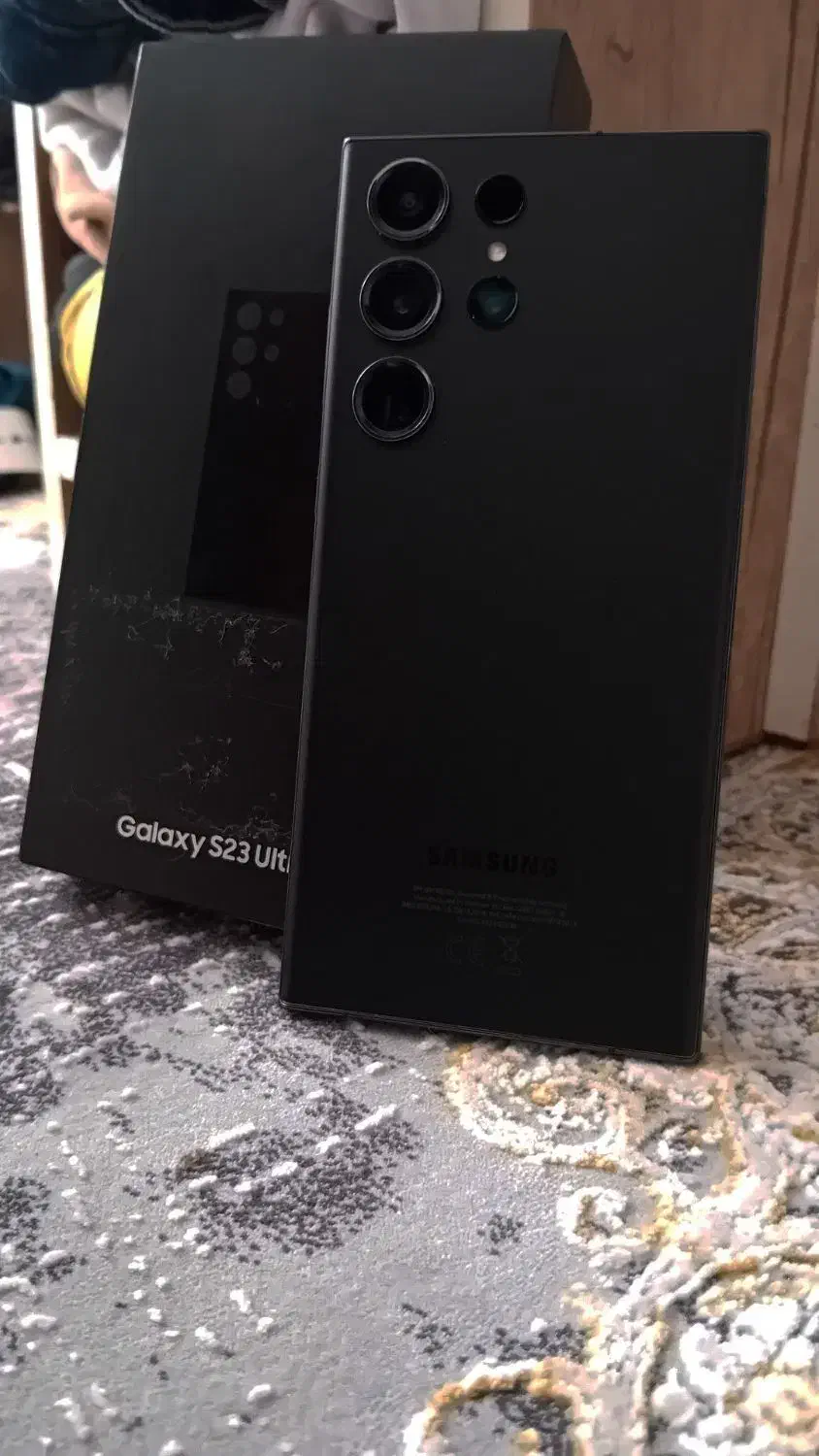 سامسونگ گلکسیs23ultra مشکی با حافظه 256 گیگ و رم۱۲|موبایل|هشتگرد, شهرک صنعتی هشتگرد|دیوار