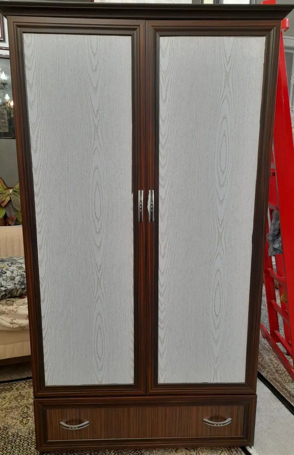 دراور چوبی  و کمد جالباسی  چوبی در حد نو|جاکفشی، کمد، دراور|مرند, |دیوار