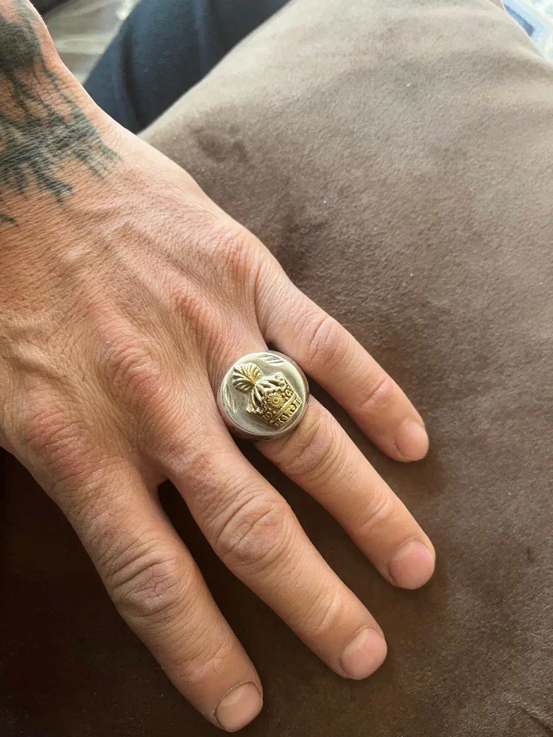 انگشتر تاج رضاشاهی|کلکسیون اشیاء عتیقه|شهرکرد, |دیوار