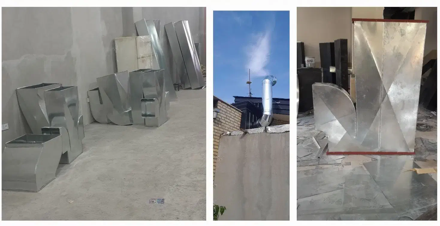 اجرای انواع کانال گردوچهارگوش و انواع دریچه هوا|خدمات پیشه و مهارت|قرچک, فردیس|دیوار