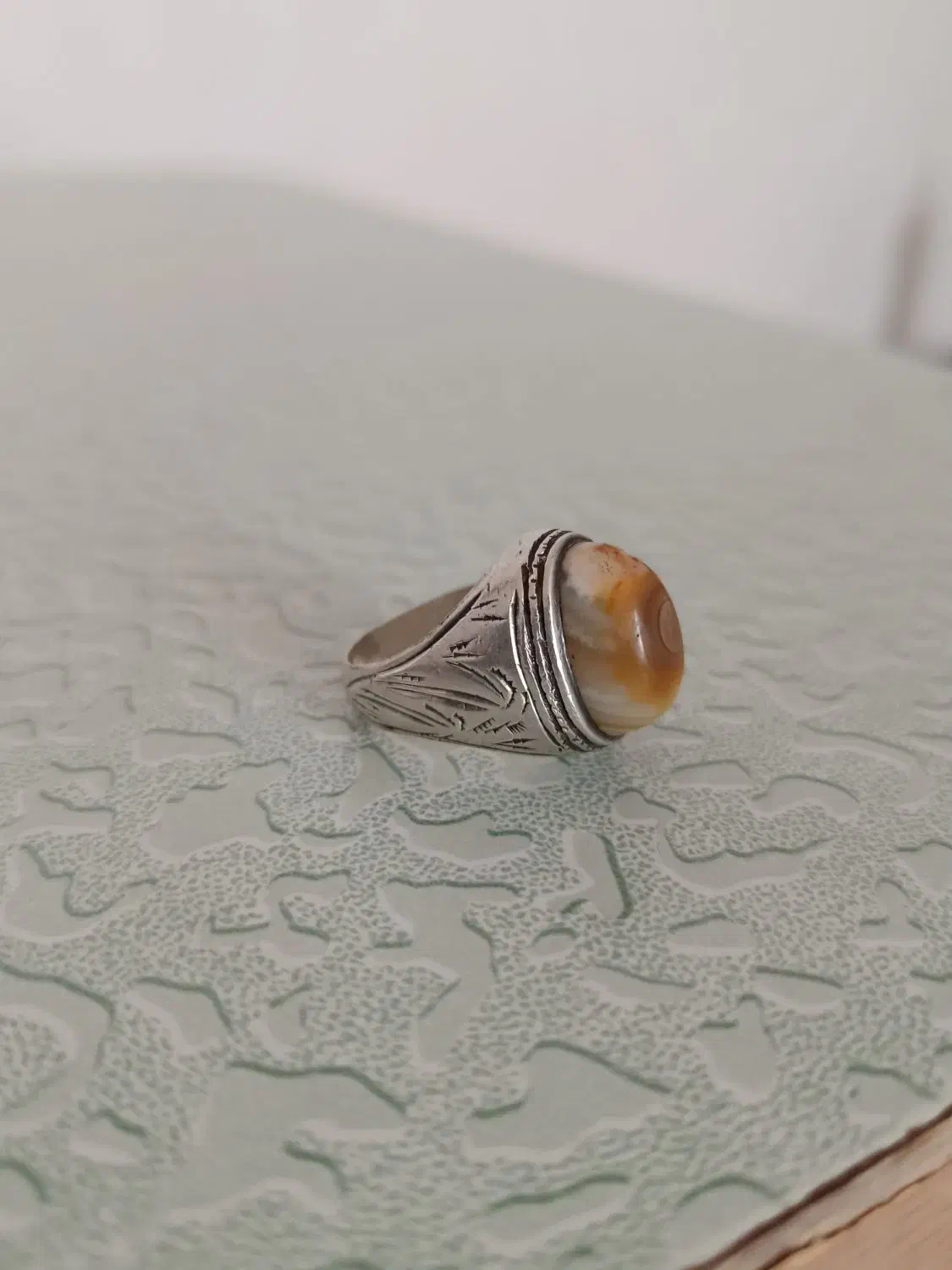 انگشتر باباقوری دست کوب|جواهرات|ایرانشهر, |دیوار