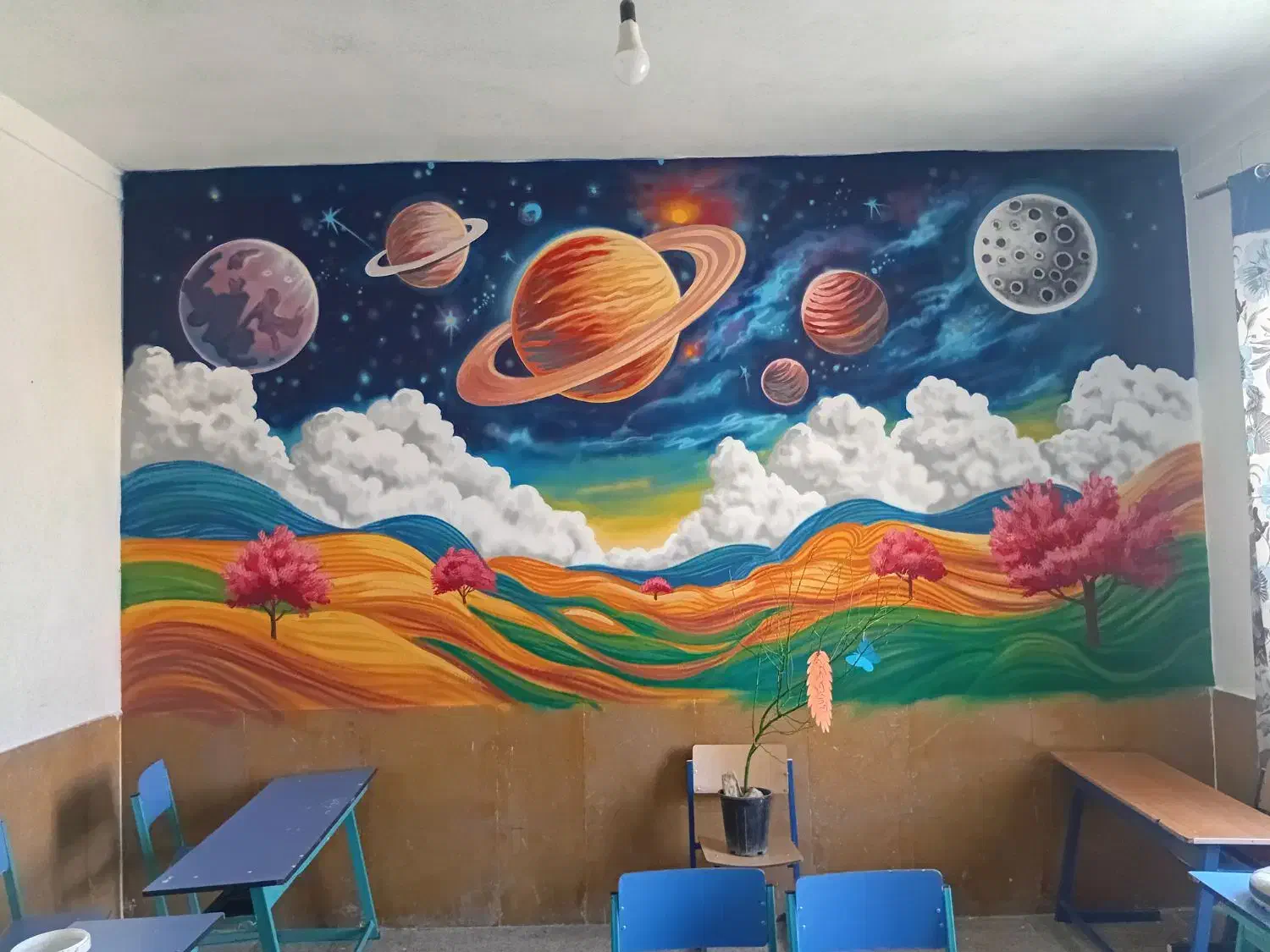 نقاشی مدارس|خدمات پیشه و مهارت|جهرم, |دیوار