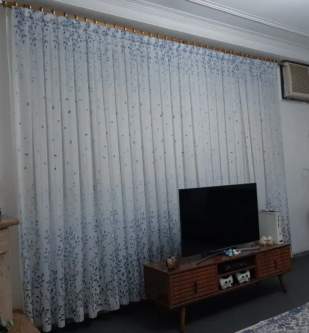 پرده عرض ۳ متر ارتفاع ۲۷۰|پرده، رانر، رومیزی|بندر انزلی, معلم|دیوار