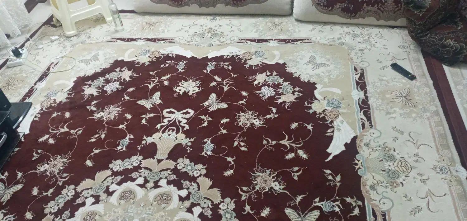 یک جفت فرش ماشینی ۷۵۰ شانه درحدنو۱۵۰۰۰۰۰۰|فرش|بومهن, |دیوار