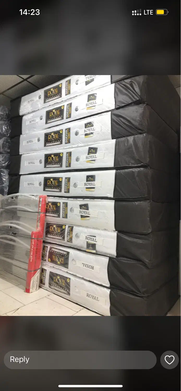 تشک رویال شرکتی درجه یک همراه با دفترچه ضمانت|تشک تختخواب|بجنورد, |دیوار