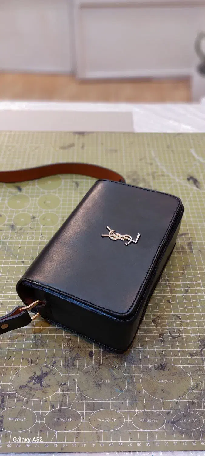 کیف چرم گاوی اعلا دستدوز مشکی|کیف، کفش، کمربند|رامیان, |دیوار