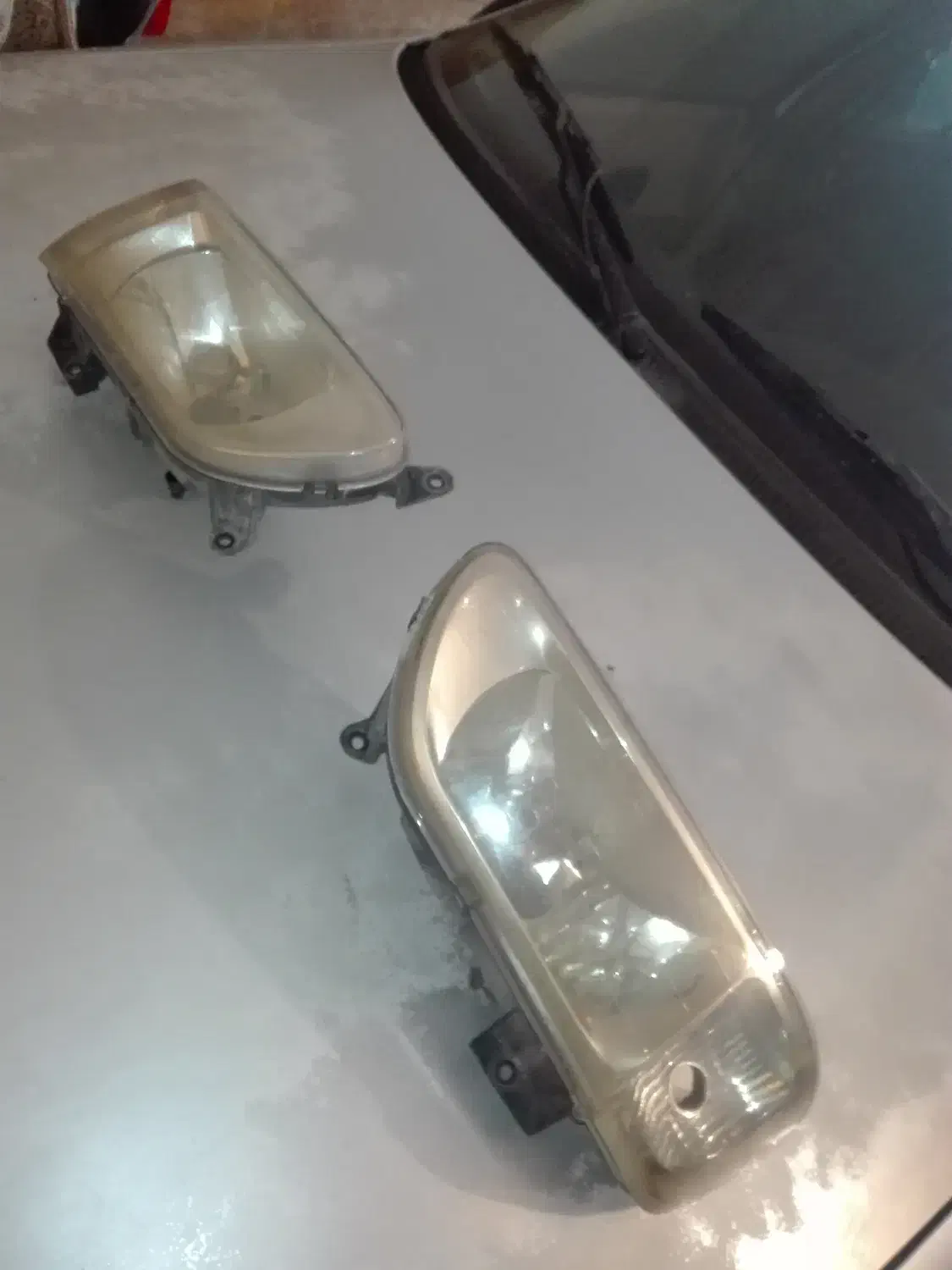 دو عدد چراغ جلو پراید|قطعات یدکی و لوازم جانبی|محلات, |دیوار