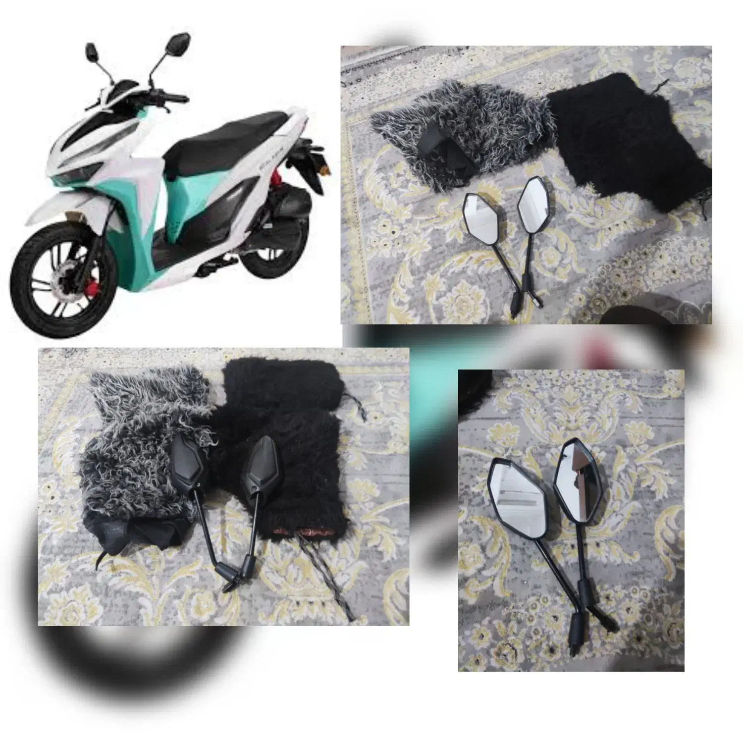 اینه موتور کیلیک و دستکش|موتورسیکلت|صباشهر, |دیوار