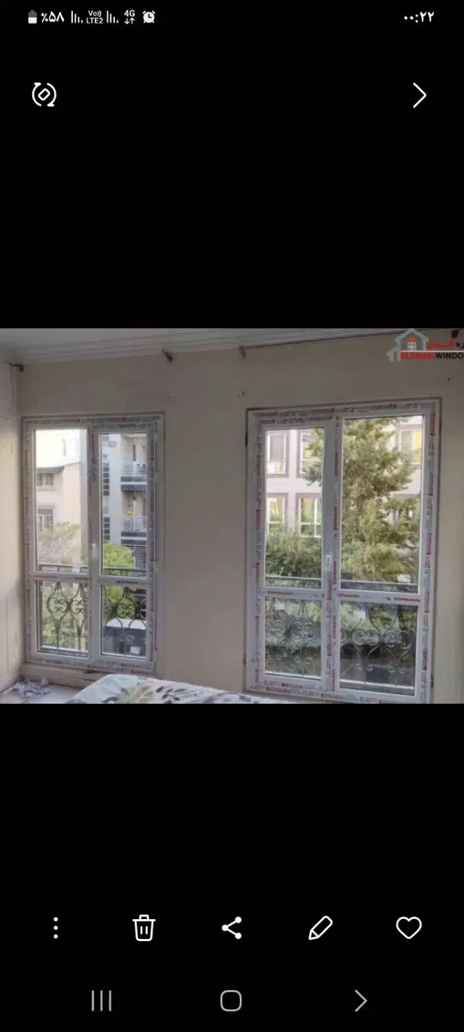 توری پلیسه پنجره دوجداره Upvc|خدمات پیشه و مهارت|کومله, |دیوار