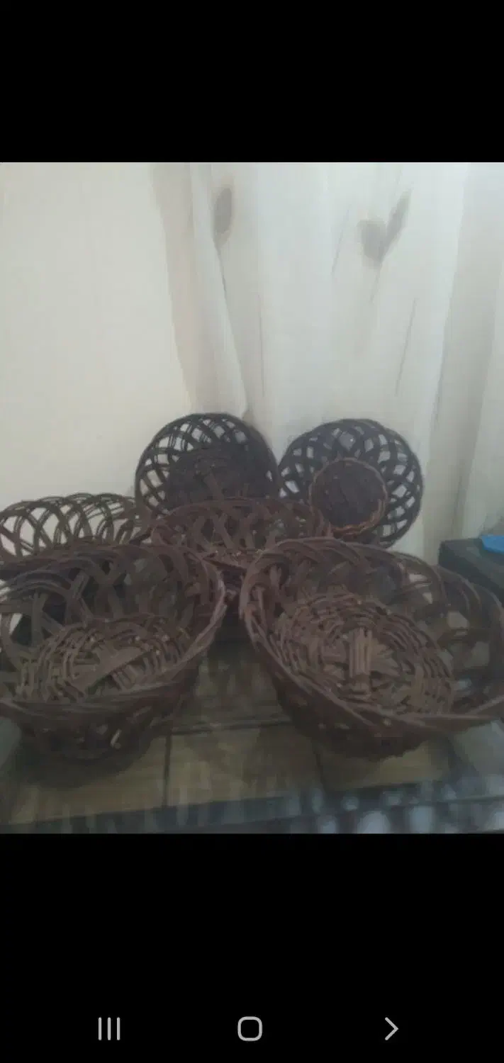 سبدهای کوچک قدیمی|صنایع دستی و سایر لوازم تزئینی|هشتگرد, شهرک بعثت|دیوار