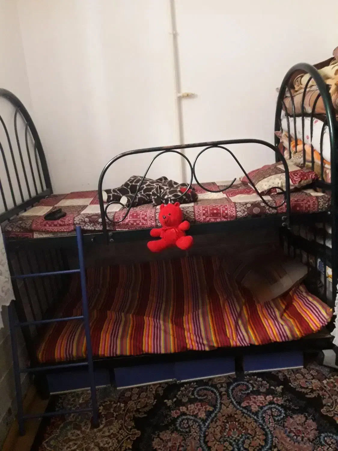 تخت فلزی دوطبقه|تخت و سرویس خواب|محمدیه-قزوین, |دیوار