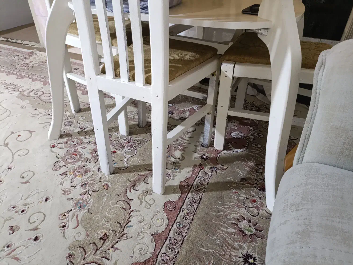 میز ناهارخوری چهارنفره|میز و صندلی غذاخوری|چناران, |دیوار