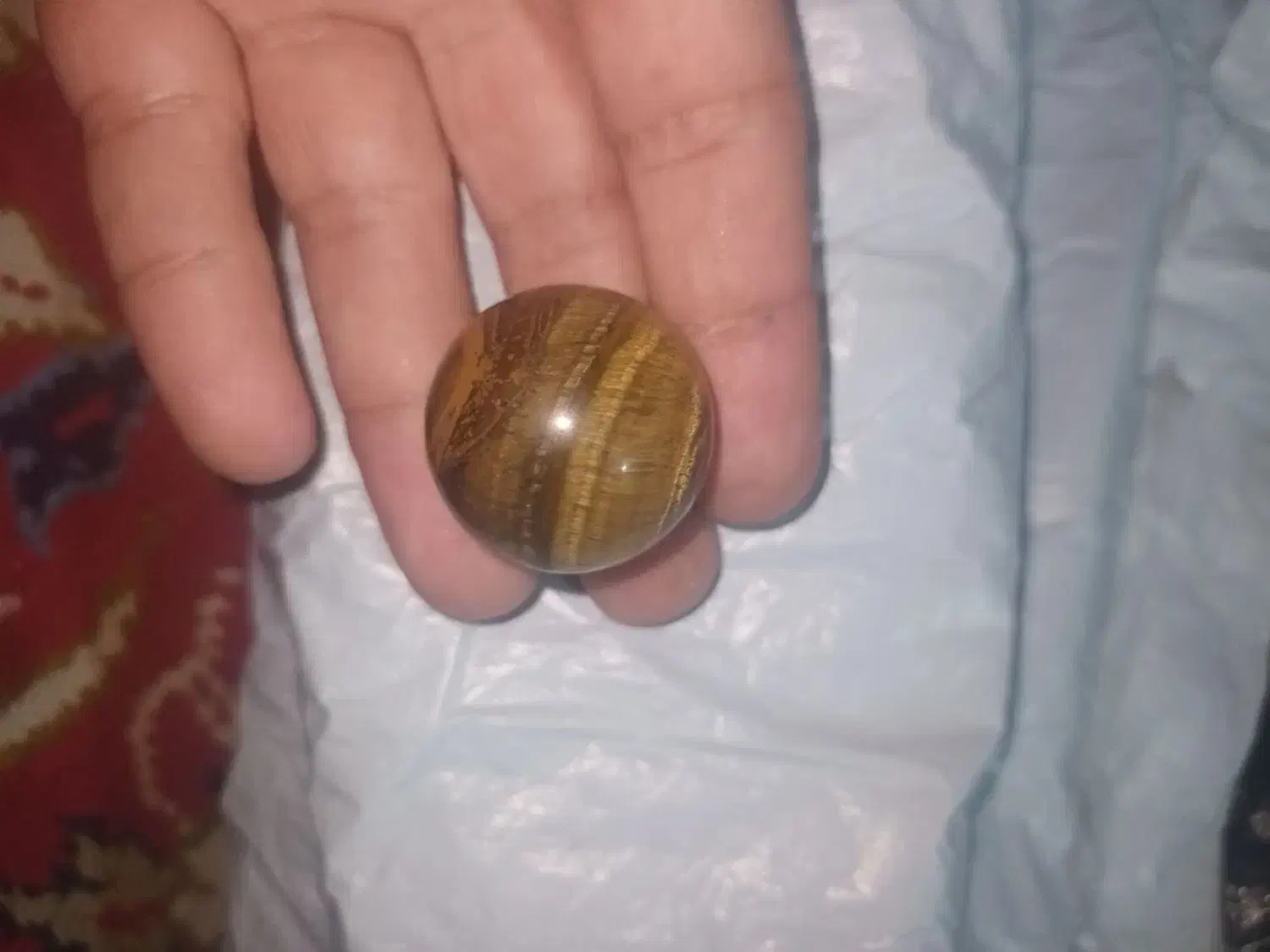 سنگ لاجورد گوی چشم ببر زنجیر نقره|جواهرات|مشهد, یوسفیه (شهرک غرب)|دیوار