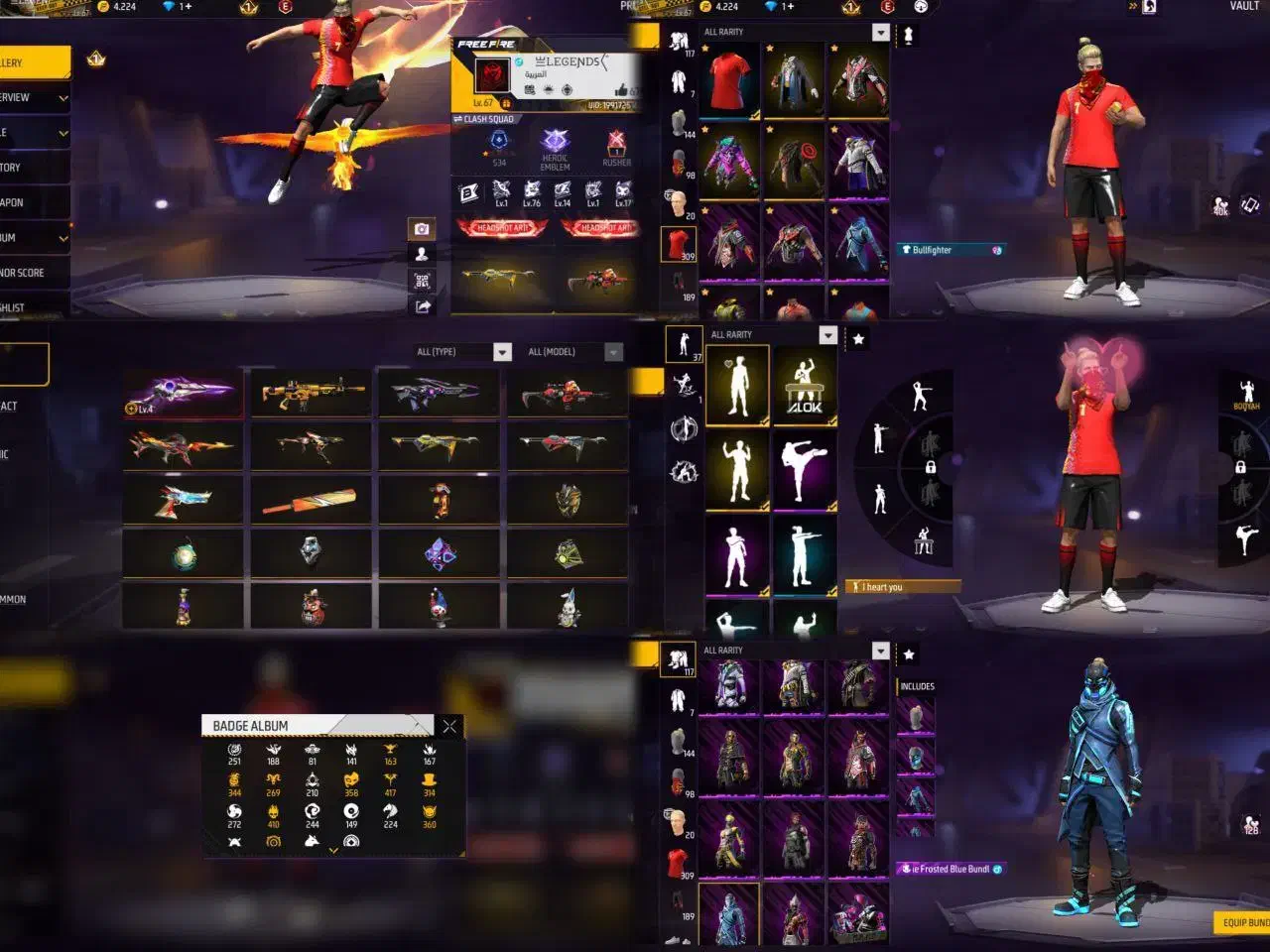 اکانت فری فایر فقط حضوری|کنسول، بازی ویدئویی و آنلاین|برازجان, |دیوار