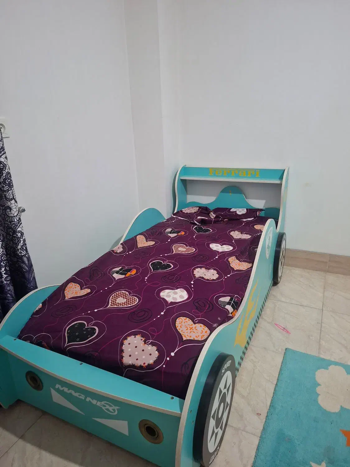 تخت نو جوان به همراه کمد لباس واجبات بازی|تخت و سرویس خواب|گرگان, |دیوار