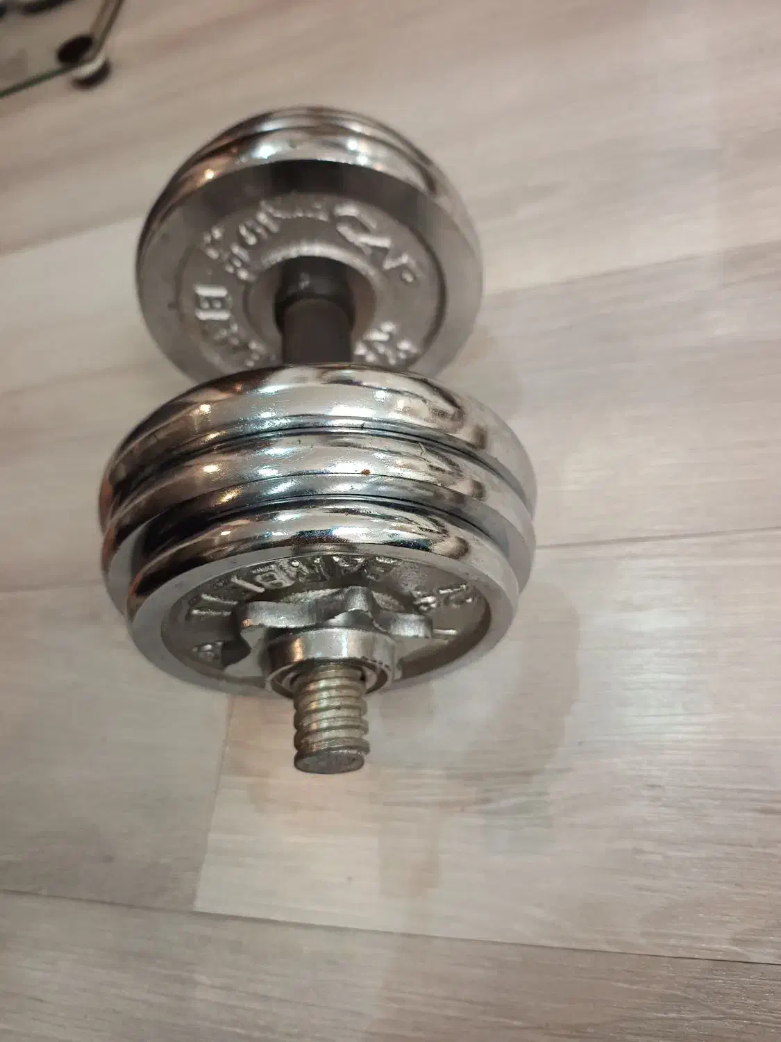 یک عدد دمبل استیل روکش کروم خارجی ۱۰ کیلویی|تجهیزات ورزشی|تهران, خلیج فارس|دیوار