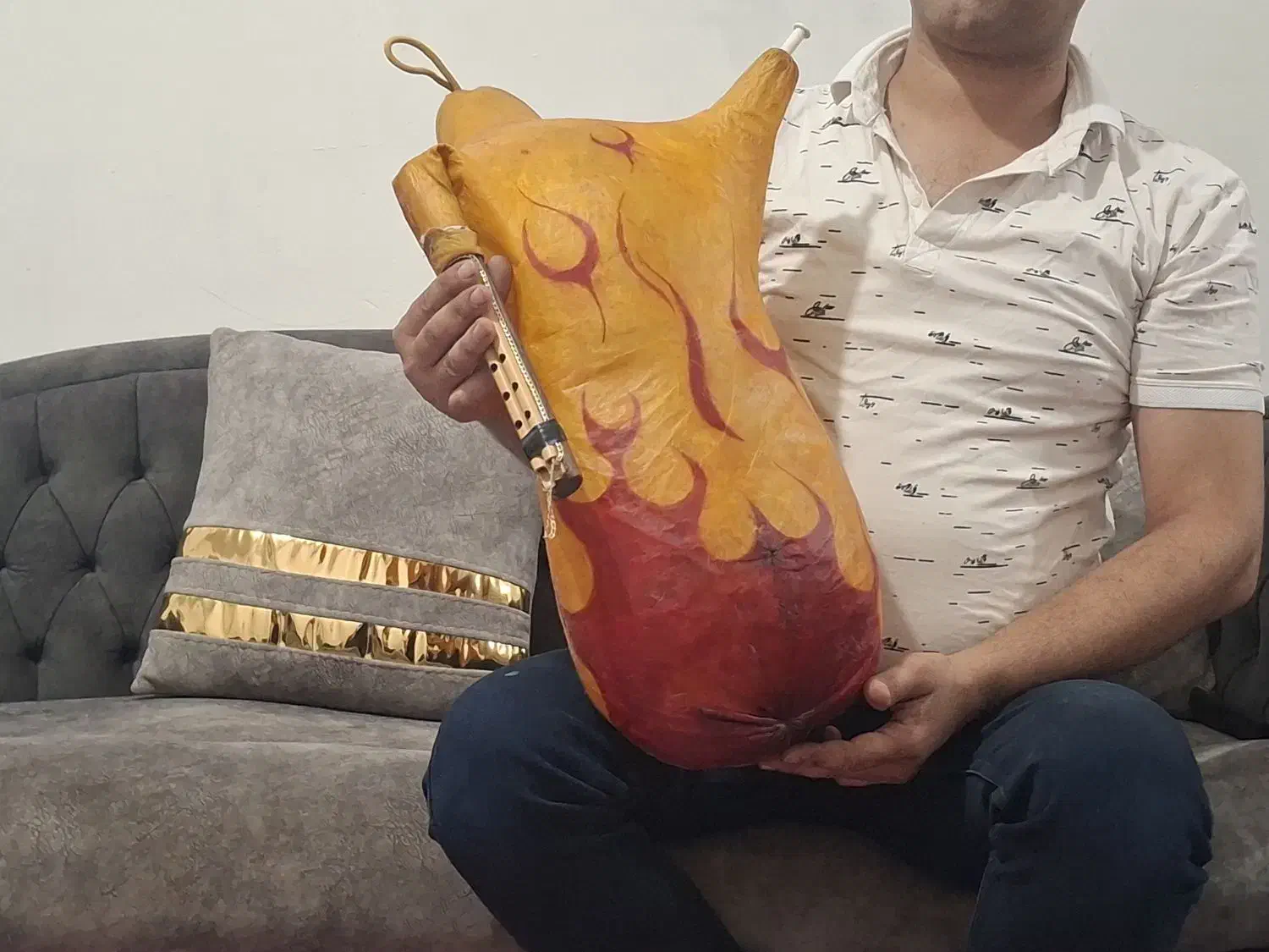 نی انبان.نی همبون|سازهای بادی|بوشهر, |دیوار