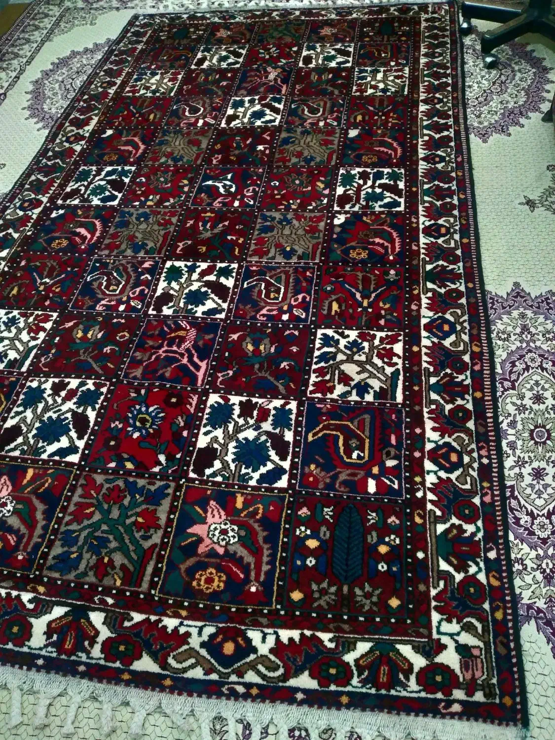 قالی بلداجی بینظیر سالم مواد گیاهی|فرش|لردگان, |دیوار