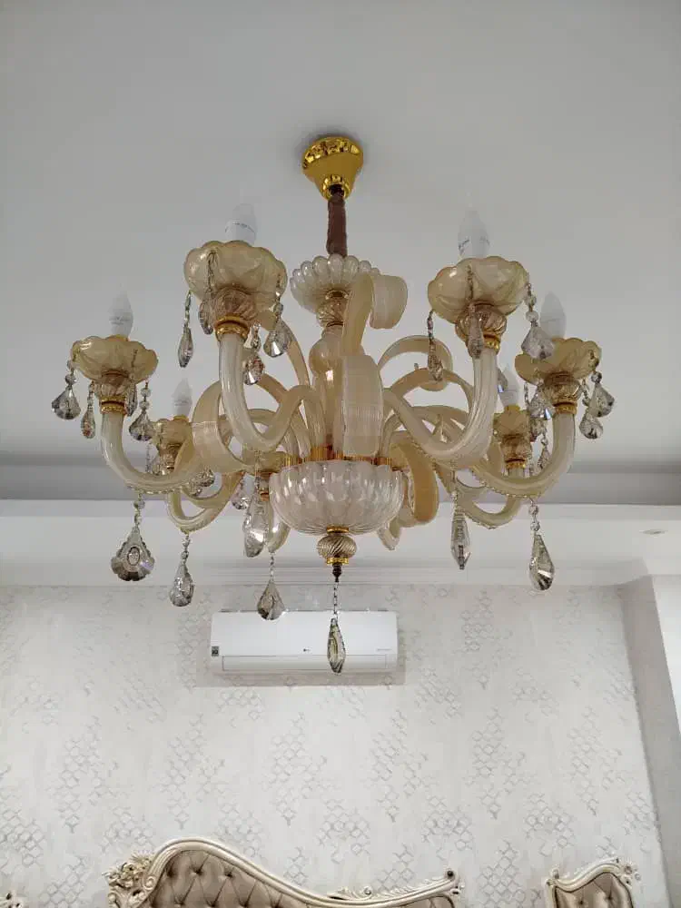 لوستر 8 شاخه|لوستر و چراغ آویز|ارومیه, |دیوار