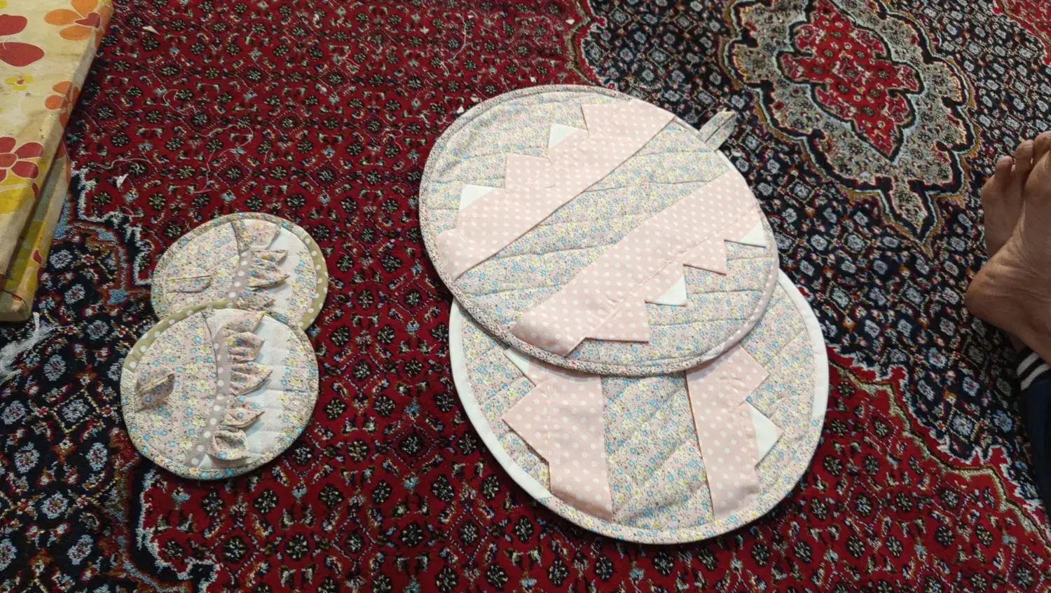 درست کردن دمکنی دستگیره نمگیر|سفره، حوله، دستمال آشپزخانه|صحنه, |دیوار